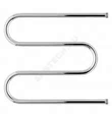 Полотенцесушитель водяной нерж сталь М-образный Ду 25 (1") НР 500х600мм боковое подключение б/к Эко Терминус 4670030724045