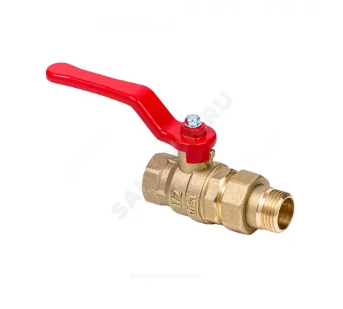 Кран шаровой латунь Эксперт Ду 25 Ру40 ВР/"американка" полнопроходной рычаг Dist 143Р