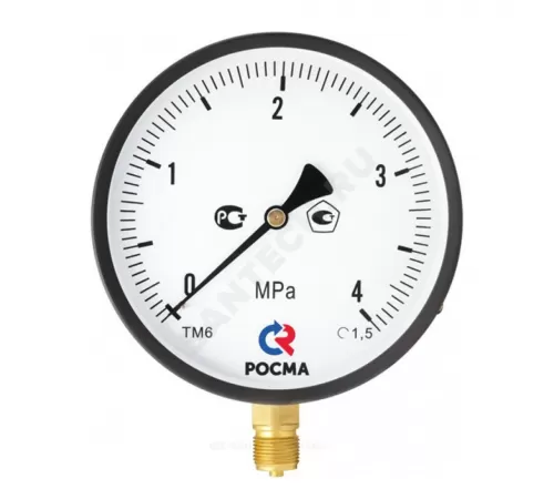 Манометр ТМ-610Р.06 радиальный Дк150мм 0-0,6 МПа кл.1,5 М20х1,5 Росма 00000007655