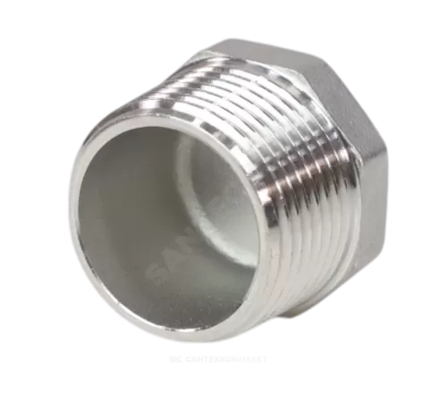 Заглушка сталь нерж Ду 25 (1") НР Benarmo