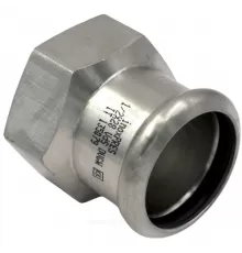 Муфта сталь нерж AISI 316L Дн 15х1/2" Ру16 пресс/ВР Inoxpres RM 190102015