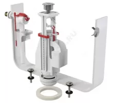 Арматура для бачка сливная/наливная 1/2" боковое подключение кнопка хром 2/реж Alca Plast SA08AK 1/2" CHROM