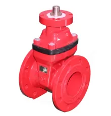 Задвижка чугун 30ч939р 23FGA аналог МЗВ обрезиненный клин Ду 100 Ру10/16 фл под электропривод для систем пожаротушения Benarmo