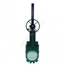 Задвижка шиберная односторонняя чугун VG4400-08NI Ду 350 Ру7 межфл с редуктором уплотнение: NBR Tecofi VG4400-08NI0350