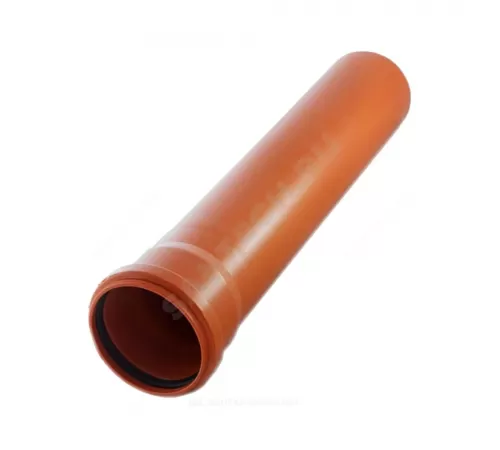 Труба PP-B с раструбом коричневая Дн 110х3,4 б/нап SN4 L=3,0м в/к VALFEX 301100300