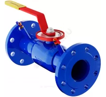 Кран шаровой балансировочный ручной сталь 11с67п 11ЦрФ.00.1 Ду 32 Ру40 фл Kvs=20.49м3/ч с измерительными ниппелями Маршал 11ЦрФ.00.1.040.032/025