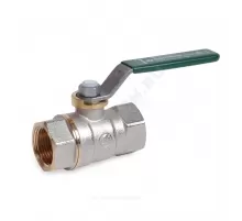 Кран шаровой латунь хром R250W Ду 25 Ру35 ВР рычаг зеленый Giacomini R250WX025