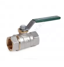 Кран шаровой латунь хром R250W Ду 10 Ру42 ВР рычаг зеленый Giacomini R250WX022