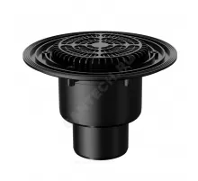 Воронка кровельная VB 310.0 F с вертикальным выпуском PP Дн 50/75/110 с листвоуловителем, без прижимного фланца Fachmann 01.185