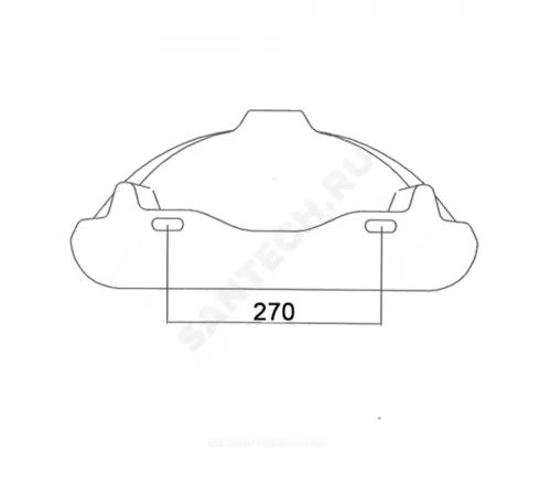 Умывальник подвесной Браво 50 без отверстия под смеситель белый Лобненский стройфарфор 10/1/5/1-15