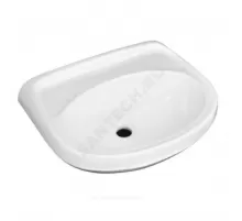 Умывальник подвесной Браво 50 без отверстия под смеситель белый Лобненский стройфарфор 10/1/5/1-15