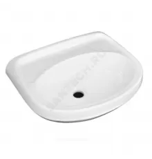 Умывальник подвесной Браво 50 без отверстия под смеситель белый Лобненский стройфарфор 10/1/5/1-15