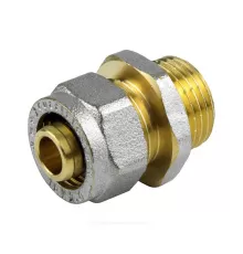 Муфта МП латунь никель обжим Дн 26х1" НР ГОСТ 32415-2013 7001 Aquasfera 7001-06