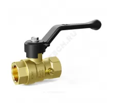 Кран для манометра шаровой латунь Pride Ду 15 Ру16 ВР G1/2" с рукояткой LD 44.341.15.2