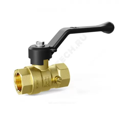 Кран для манометра шаровой латунь Pride Ду 15 Ру16 ВР G1/2" с рукояткой LD 44.341.15.2