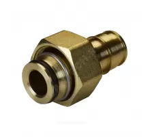 Соединитель для PE-X труб радиальный латунь Дн 20х3/4" под евроконус с накидной гайкой GX179 Giacomini GX179Y054