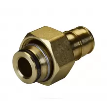 Соединитель для PE-X труб радиальный латунь Дн 16х1/2" под конус с накидной гайкой GX179 Giacomini GX179Y043
