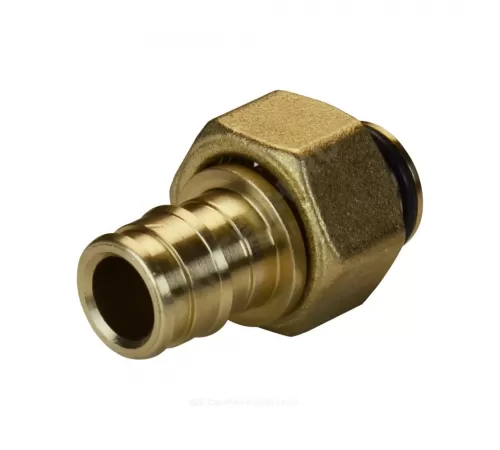 Соединитель для PE-X труб радиальный латунь Дн 20х3/4" под евроконус с накидной гайкой GX179 Giacomini GX179Y054