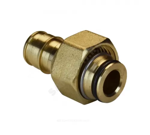 Соединитель для PE-X труб радиальный латунь Дн 20х3/4" под евроконус с накидной гайкой GX179 Giacomini GX179Y054