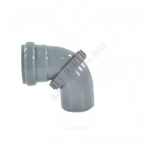 Отвод поворотный PP-H Дн 50 б/нап в/к Ostendorf 905000