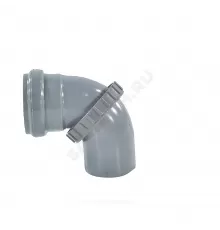 Отвод поворотный PP-H Дн 110 б/нап в/к Ostendorf 905010