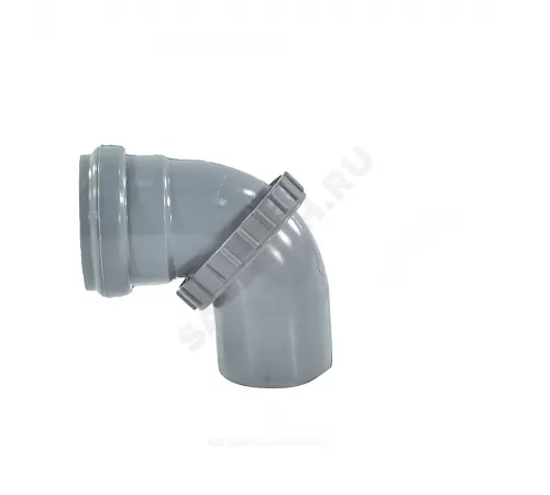 Отвод поворотный PP-H Дн 50 б/нап в/к Ostendorf 905000