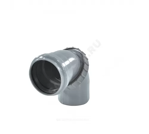 Отвод поворотный PP-H Дн 50 б/нап в/к Ostendorf 905000