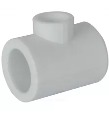Тройник PP-R переходной белый Дн 90х75х90 внутренняя пайка VALFEX 10907590
