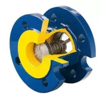 Клапан обратный чугун пружинный 402A Ду 150 Ру16 фл диск чугун Zetkama 402A150C52