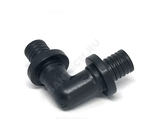 Угольник для PE-X труб аксиальный PPSU Дн 20 РОС