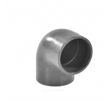 Отвод ПВХ Дн 110х90гр Ру16 серый напорный под клеевое соединение Aquaviva ELW11090