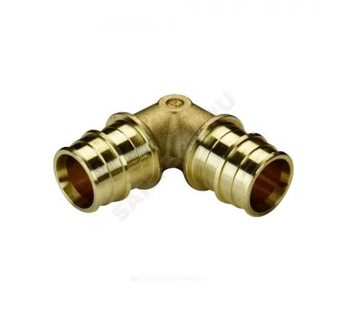 Угольник для PE-X труб радиальный латунь Дн 16х90гр РОС