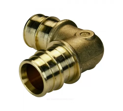 Угольник для PE-X труб радиальный латунь Дн 16х90гр РОС