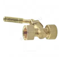 Кран для манометра 3-ходовой латунь 151 Ду 15 Ру16 ВР G1/2" с рукояткой без фланца Icma 90151AD05