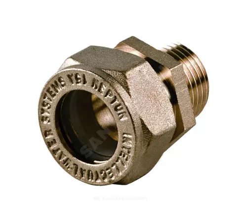 Муфта латунь 15Aх3/4" обжим/НР STAHLMANN SSML1503/4BEF