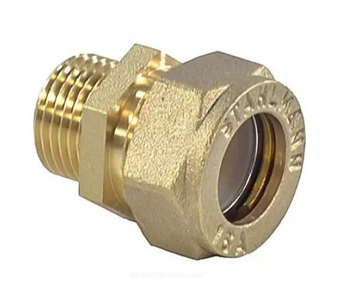 Муфта латунь 15Aх3/4" обжим/НР STAHLMANN SSML1503/4BEF