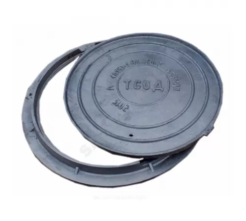 Люк чугун дождевой канализации (Д) Л (легкий) А15 круглый m=55кг h=60мм Л(А15)-1-60 ГОСТ 3634-2019