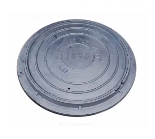 Люк чугун дождевой канализации (Д) Л (легкий) А15 круглый m=55кг h=60мм Л(А15)-1-60 ГОСТ 3634-2019
