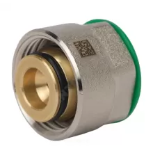 Евроконус для PE-X труб обжим латунь Дн 16,2х2,6х3/4" с накидной гайкой stabil Рехау 12664523003