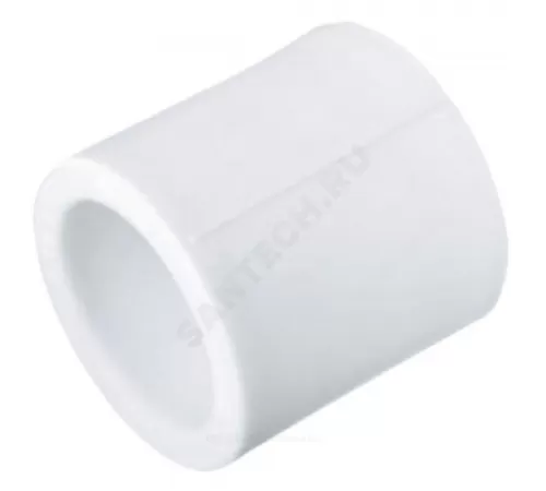 Муфта PP-R белая Дн 40 внутренняя пайка RTP (РосТурПласт) 10598