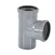 Тройник PP-H серый Дн 110х110х87гр б/нап в/к RTP (РосТурПласт) 36574