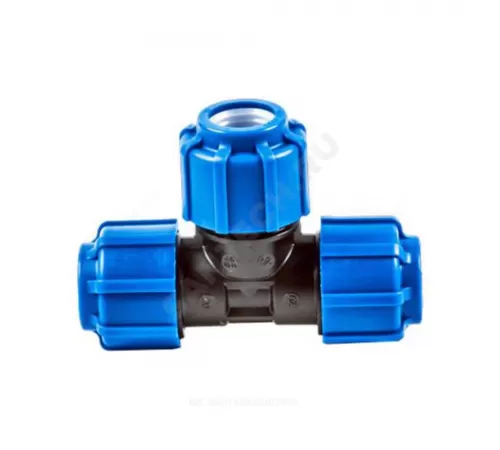 Тройник компрессионный ПЭ переходной Дн 40х25 Ру16 ТПК-АКВА 51402540