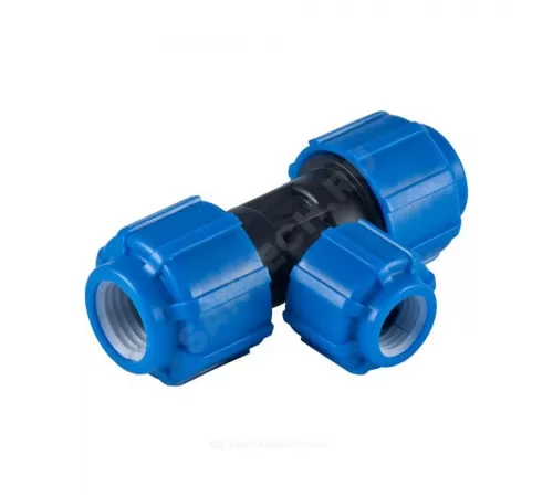 Тройник компрессионный ПЭ переходной Дн 40х25 Ру16 ТПК-АКВА 51402540