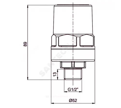 Компенсатор гидроудара Ду 15 Ру10 НР OR 0198.015