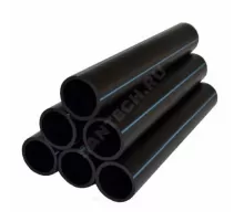 Труба ПЭ100 для х/в Дн 110х6,6 Ру10 SDR17 40C L=12м ГОСТ 18599-2001