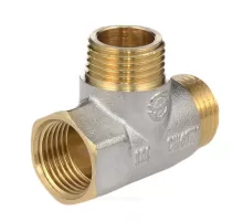 Тройник латунь никель Ду 20 (3/4") ВР/НР/НР Aquasfera 9035-02