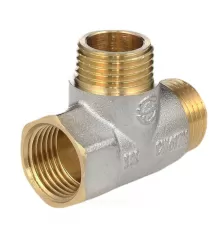 Тройник латунь никель Ду 20 (3/4") ВР/НР/НР Aquasfera 9035-02