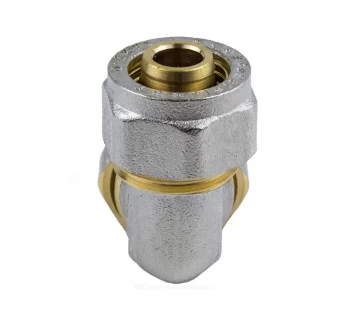 Угольник МП латунь никель обжим Дн 26х90гр ГОСТ 32415-2013 7005 Aquasfera 7005-03