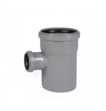 Тройник PP-H переходной серая HT HTEA Дн 90х50х87гр б/нап в/к Ostendorf 114420