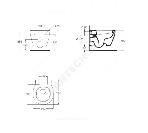 Унитаз подвесной